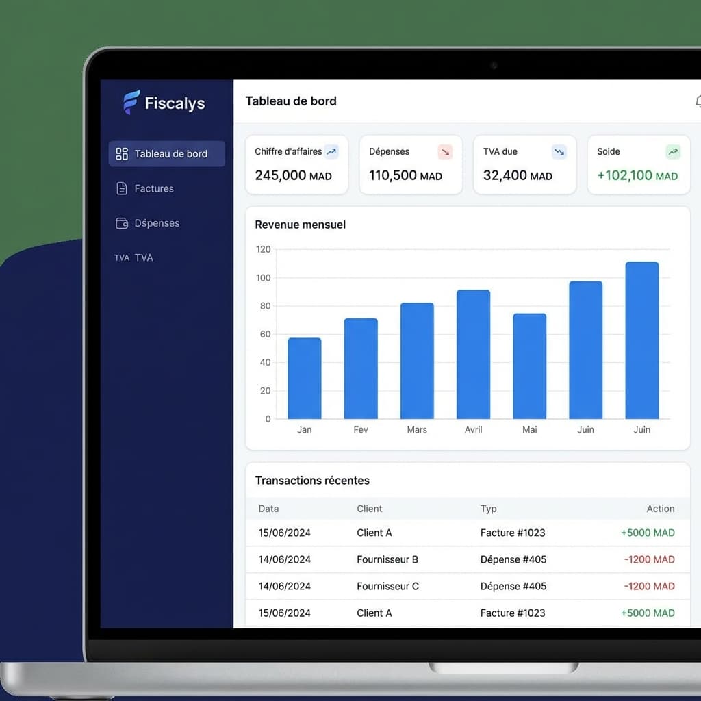 Tableau de bord Fiscalys